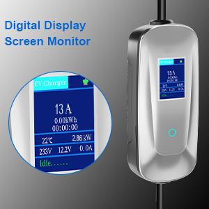 10A UK 3 PIN پلگ به نوع 1/ نوع 2 ایستگاه شارژ EV Wallbox Portable برای EV / PHEV 10