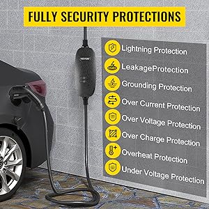 3.3KW 16A شارژر EV قابل حمل نوع 2 IEC 62196 نوع 1 SAE J1772 GBT شارژر EV 4