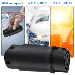 نوع 1 تا نوع 2 آداپتور شارژ EV SAE J1772 تا IEC62196 32A 250V 8KW 4