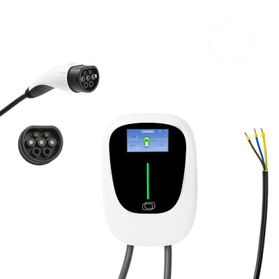 11KW 16/32A صفحه نمایش AC EV Wallbox ایستگاه شارژ خودروهای الکتریکی در خانه یا محیط تجاری